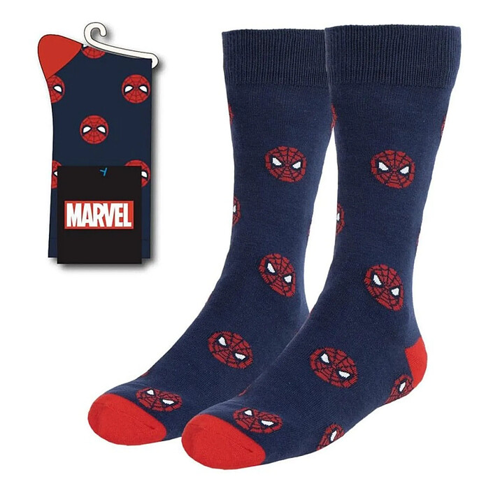 Marvel - Paire de chaussettes Spider-Man 38-45 pas cher
