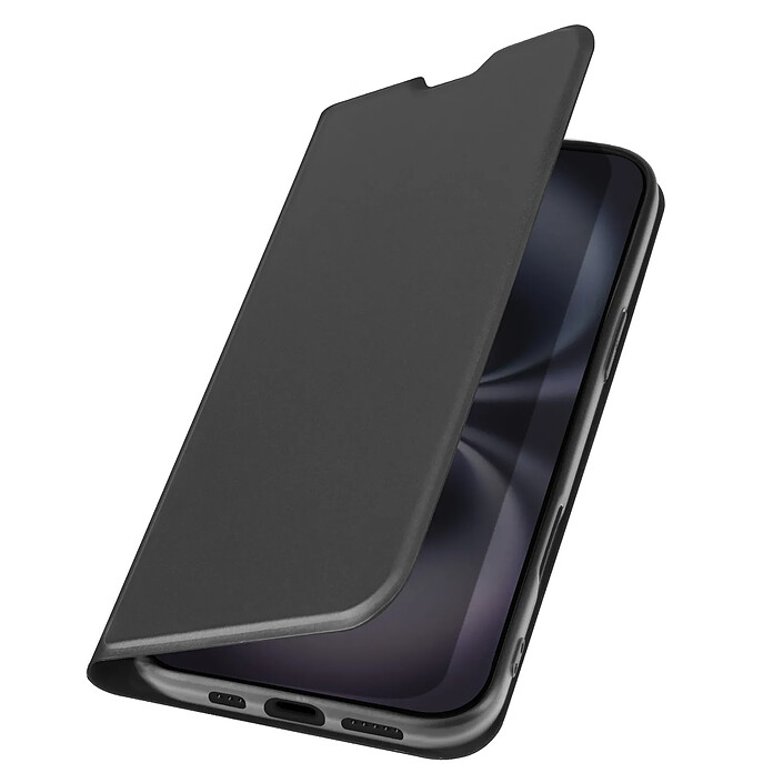 Avizar Étui pour iPhone 16 Soft touch Porte-carte Support Vidéo Noir