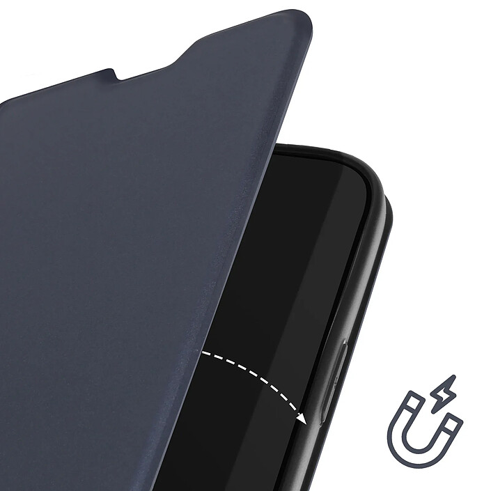 Avis Avizar Étui pour iPhone 16 Pro Max Soft touch Porte-carte Support Vidéo Bleu nuit