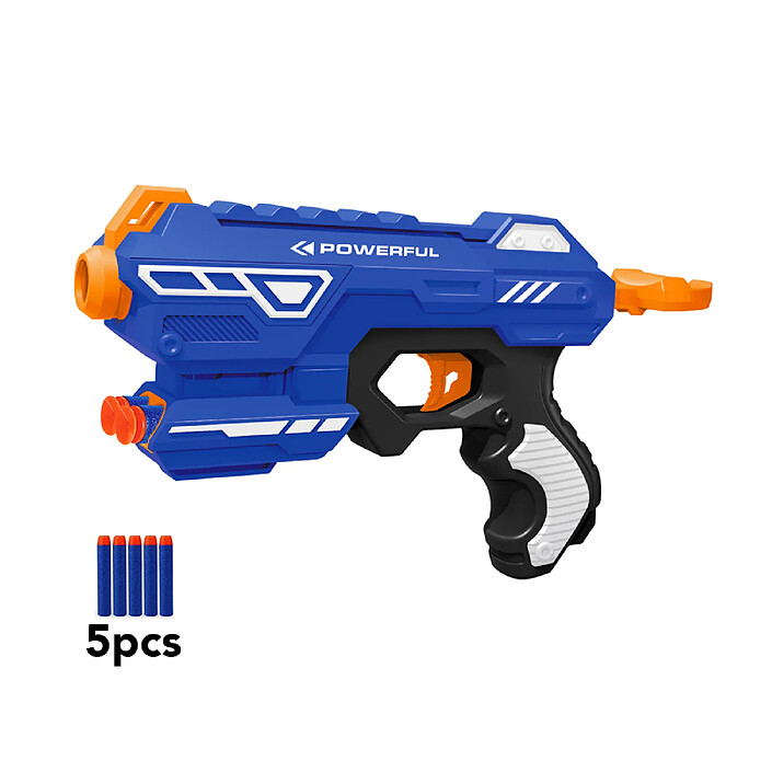 Avizar Pistolet à fléchettes en mousse - Modèle Shotgun Bleu