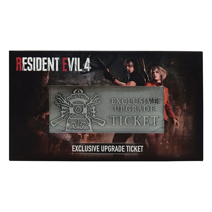 Resident Evil 4 - Réplique 1/1 Metal Exclusive Upgrade Ticket pas cher