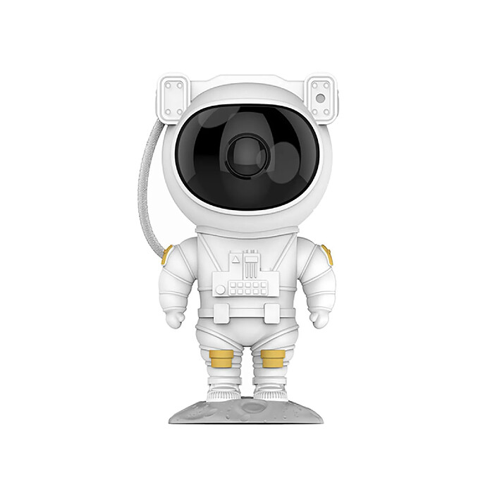 Avizar Cosmonaute Projecteur d'Ambiance Étoilée Animée Rotative à 360° Blanc