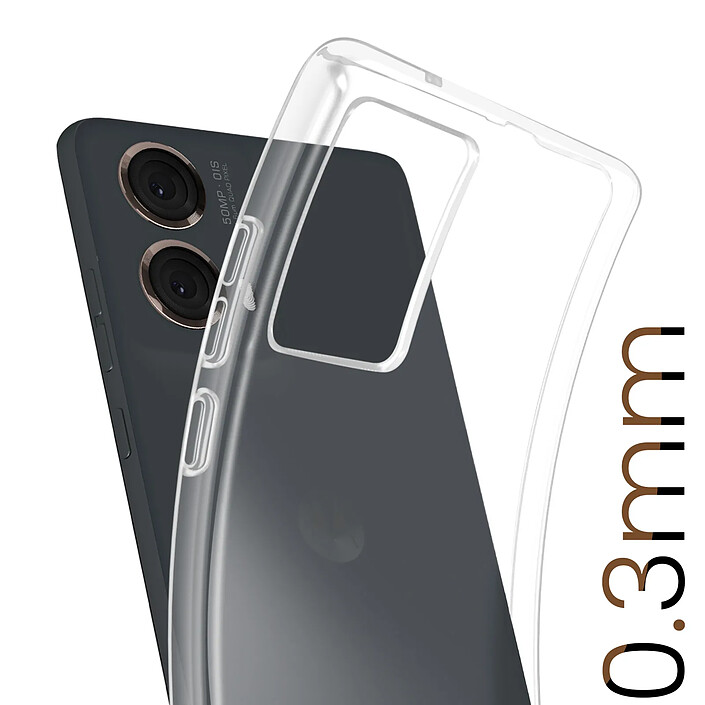Avis Avizar Coque Fine pour Motorola Moto G85 Épaisseur 0.3mm Anti-humidité Transparent