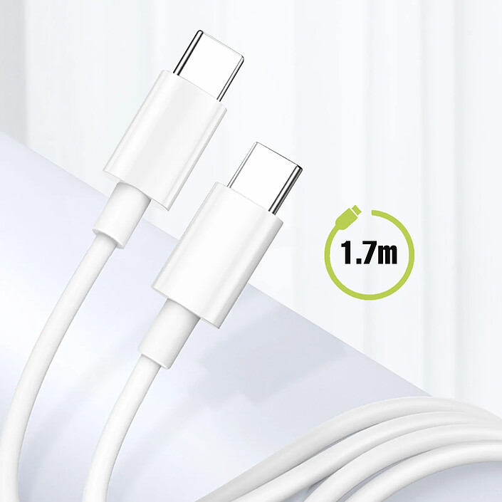 Acheter Moxie Chargeur Secteur USB C pour MacBook Charge Rapide 30W Câble 1.7m Blanc