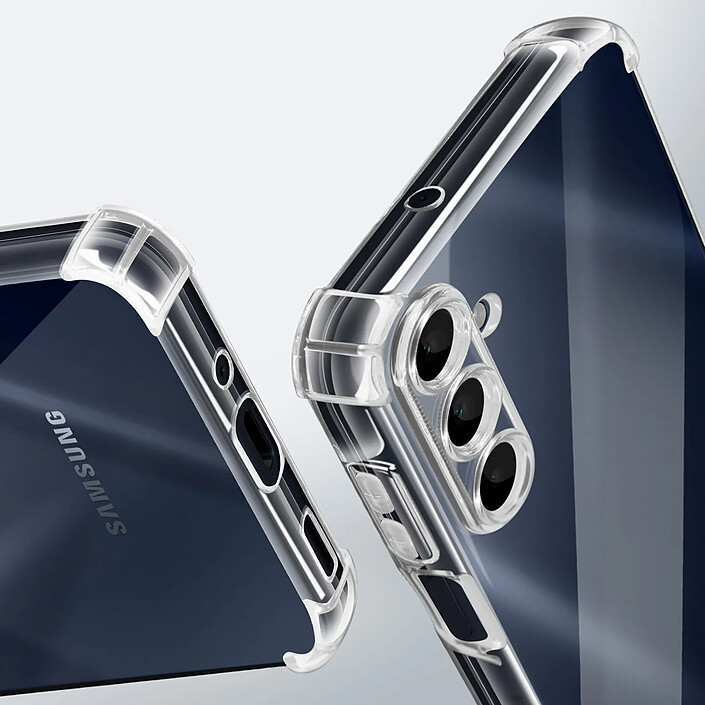 Avizar Coque pour Samsung Galaxy A16 Antichoc Flexible Coins renforcés Transparent pas cher