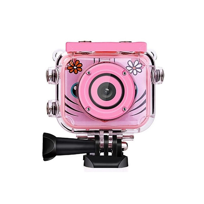 Avizar Caméra Sport 1080p Full HD pour Enfant avec Accessoires Rose
