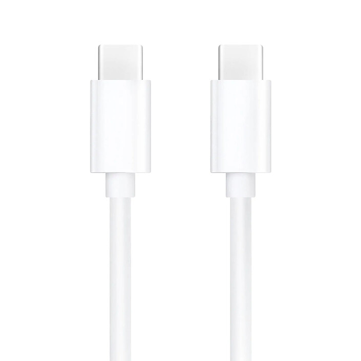 Mayaxess Câble USB-C vers USB-C 1m – 20W Recharge rapide et transfert de données Blanc
