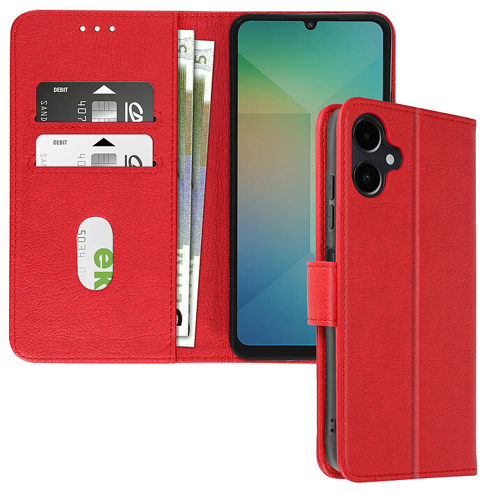 Avizar Étui pour Samsung Galaxy A06 Clapet Portefeuille et Support Vidéo