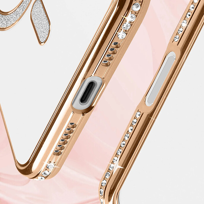 Acheter Avizar Coque Diamant pour iiPhone 16 Protection MagSafe Contour Strass