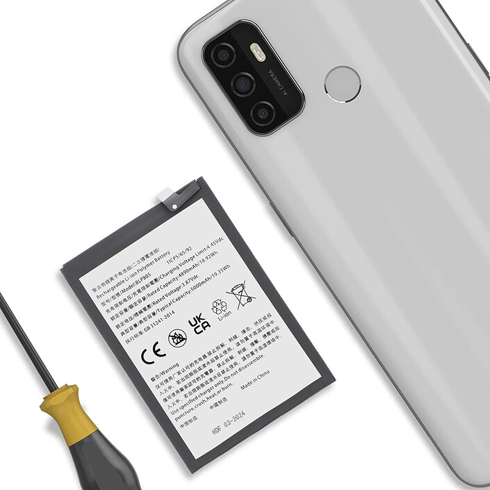 Avis Clappio Batterie interne pour Oppo A53s et A54 5G 5000mAh modèle BLP805