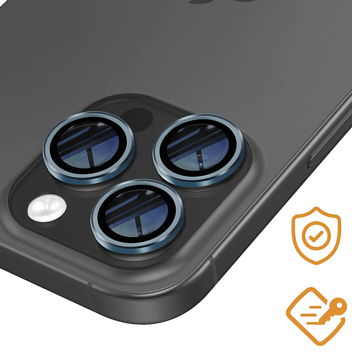 Avis Avizar Verre Trempé Caméra pour iPhone 16 Pro Dureté 9H Anti-rayures