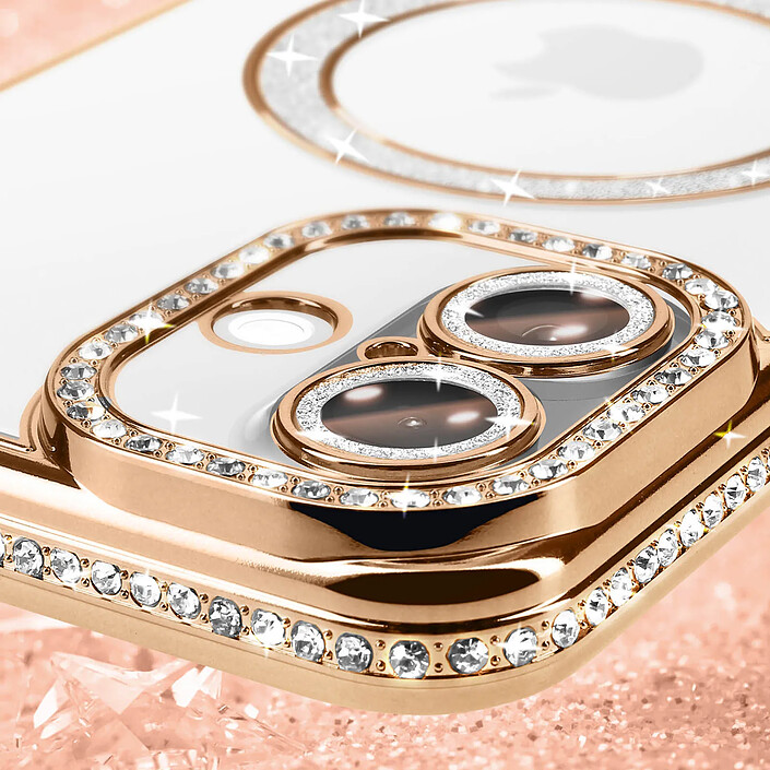 Avis Avizar Coque Diamant pour iiPhone 16 Protection MagSafe Contour Strass