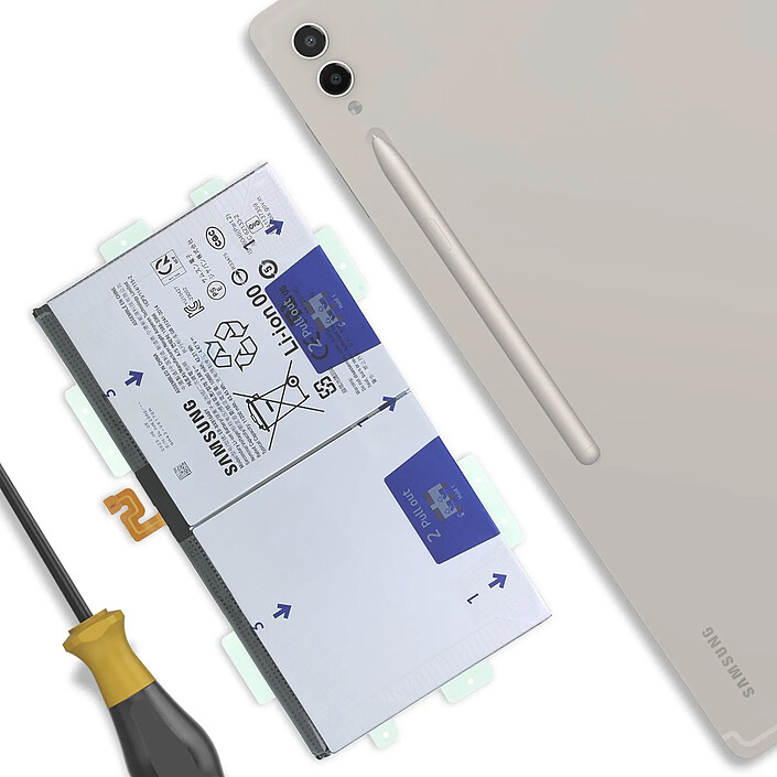 Avis Clappio Batterie interne pour Samsung Tab S9 Ultra 11200mAh modèle EB-BX916ABY