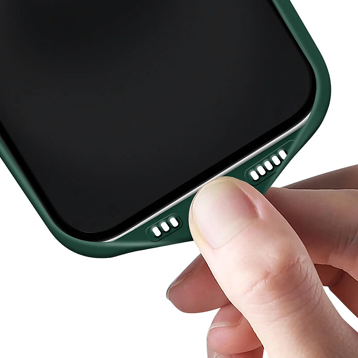Avizar Coque pour iPhone 16 Plus Semi-rigide Soft-touch Anti-traces Vert foncé pas cher