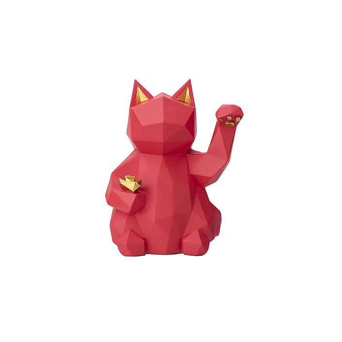 Avizar Décoration Intérieur Lucky Cat Version Modernisée du Maneki-neko Rouge