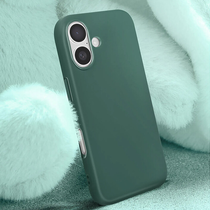 Avis Avizar Coque pour iPhone 16 Plus Semi-rigide Soft-touch Anti-traces Vert foncé
