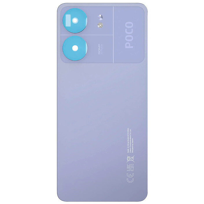 Clappio Cache Batterie de remplacement pour Xiaomi Poco C65 Violet