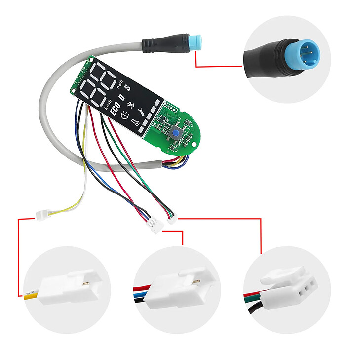 Avis Avizar Tableau de Bord pour Xiaomi M365 Pro avec Couvercle de Protection Noir