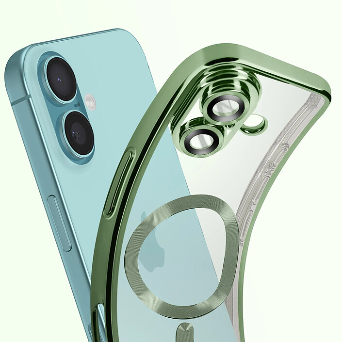 Acheter Avizar Coque MagSafe pour iPhone 16 Silicone Contour Chromé