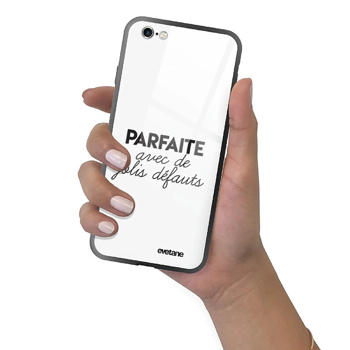 Evetane Coque en verre trempé iPhone 6 Plus / 6S Plus Parfaite Avec De Jolis Défauts . pas cher