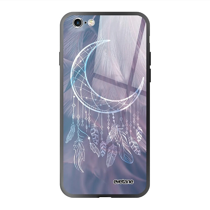 Evetane Coque en verre trempé iPhone 6 Plus / 6S Plus Lune Attrape Rêve .