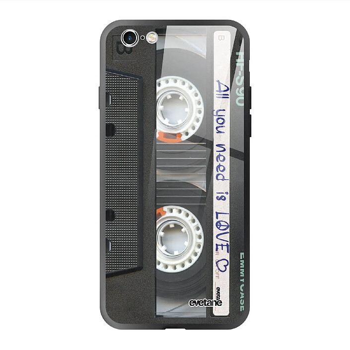 Evetane Coque en verre trempé iPhone 6/6S Cassette .