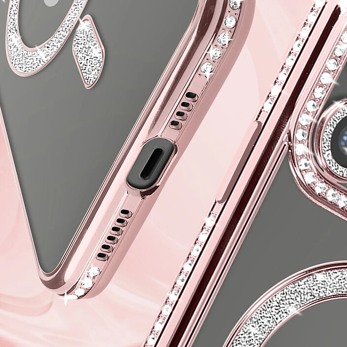 Acheter Avizar Coque Diamant pour iPhone 12 Pro Max Protection MagSafe Contour Strass