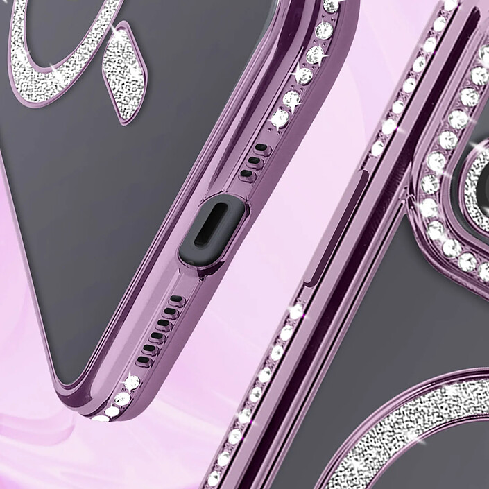 Acheter Avizar Coque Diamant pour iPhone 12 Protection MagSafe Contour Strass