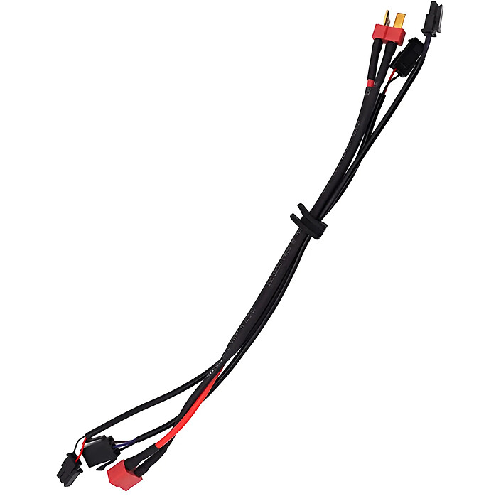 E-Twow Câble Original Liaison Batterie au Contrôleur 25cm 3 + 3 Broches Noir