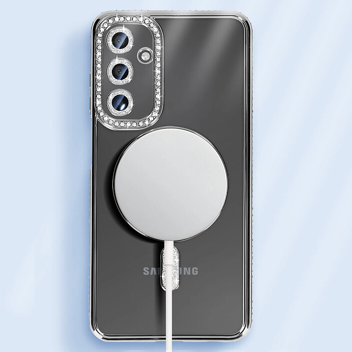 Avizar Coque Diamant pour Samsung Galaxy A15 MagSafe Contour Strass pas cher