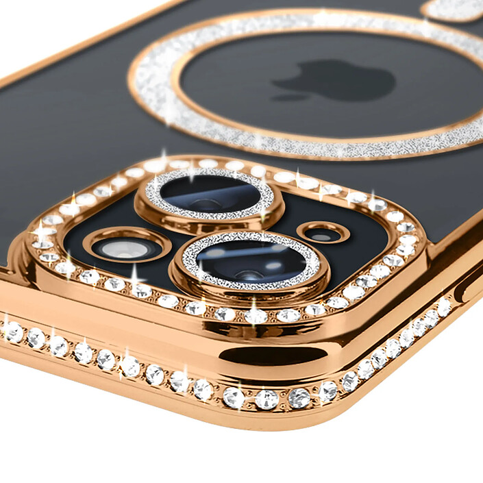 Avis Avizar Coque Diamant pour iPhone 15 Protection MagSafe Contour Strass