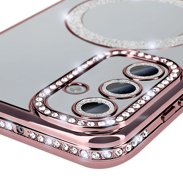 Avis Avizar Coque Diamant pour Samsung Galaxy A15 MagSafe Contour Strass