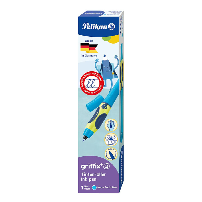 PELIKAN Stylo roller Encre griffix pour Droitiers fresh blue