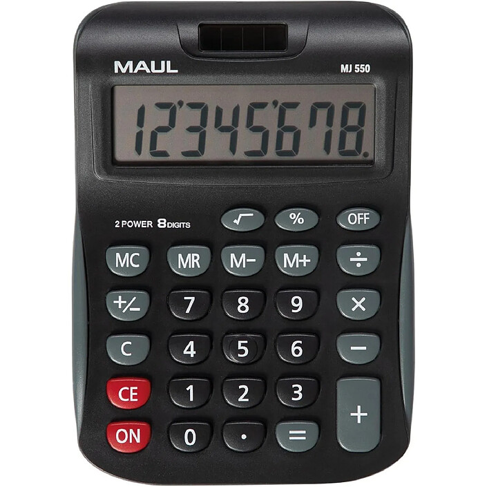 MAUL Calculatrice de bureau MJ 550, 8 chiffres, noir