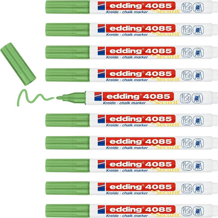 EDDING Marqueur craie liquide 4085 vert métallisé 1-2 mm x 10