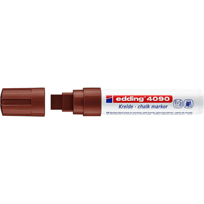 EDDING Marqueur craie liquide 4090 marron 4-15 mm