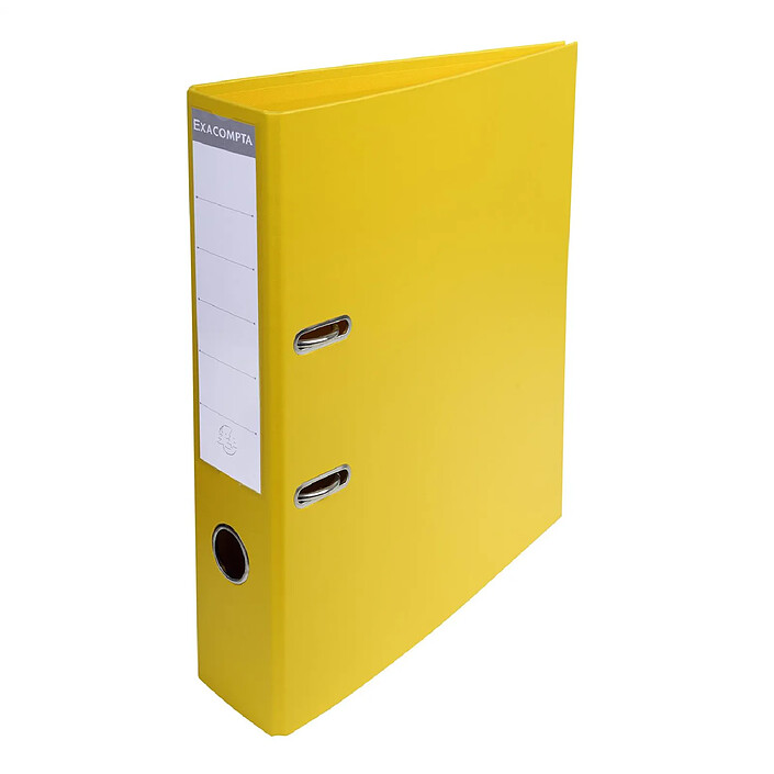 EXACOMPTA Classeur à levier PVC A4 dos de 70mm. - Jaune x 10