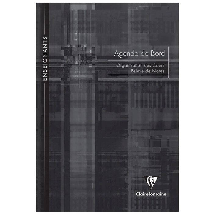 CLAIREFONTAINE Agenda de bord piqué 21x29,7 72 pages, couleur aléatoire x 5
