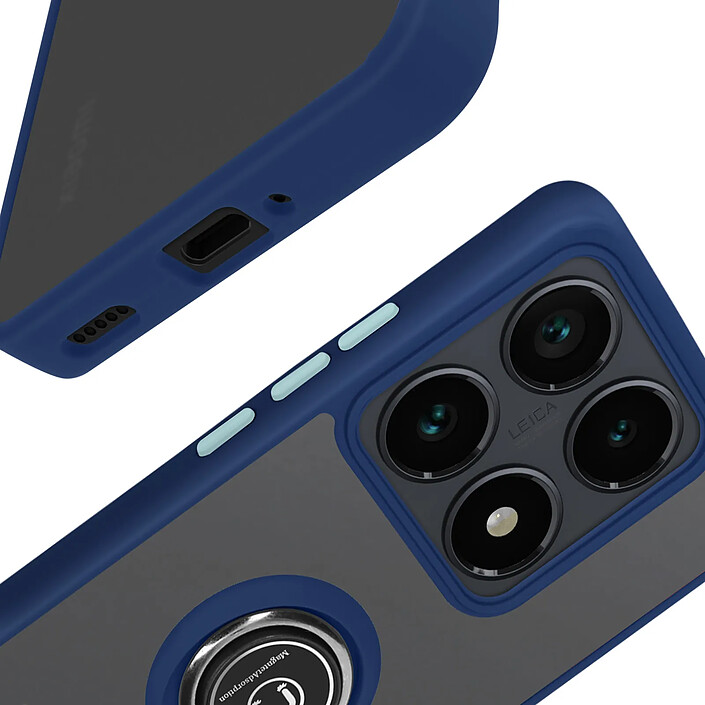 Avizar Coque pour Xiaomi 14T Pro Bague Métallique Support Vidéo pas cher