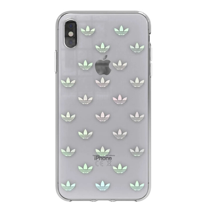 Adidas Coque de Protection pour iPhone XS Max Originals Trefoil Transparent