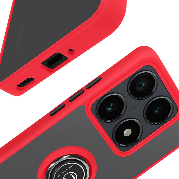 Avizar Coque pour Xiaomi 14T Pro Bague Métallique Support Vidéo pas cher