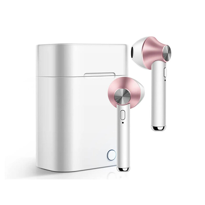 Avizar Écouteurs TWS Bluetooth 5.0 Modèle Jeez Rose