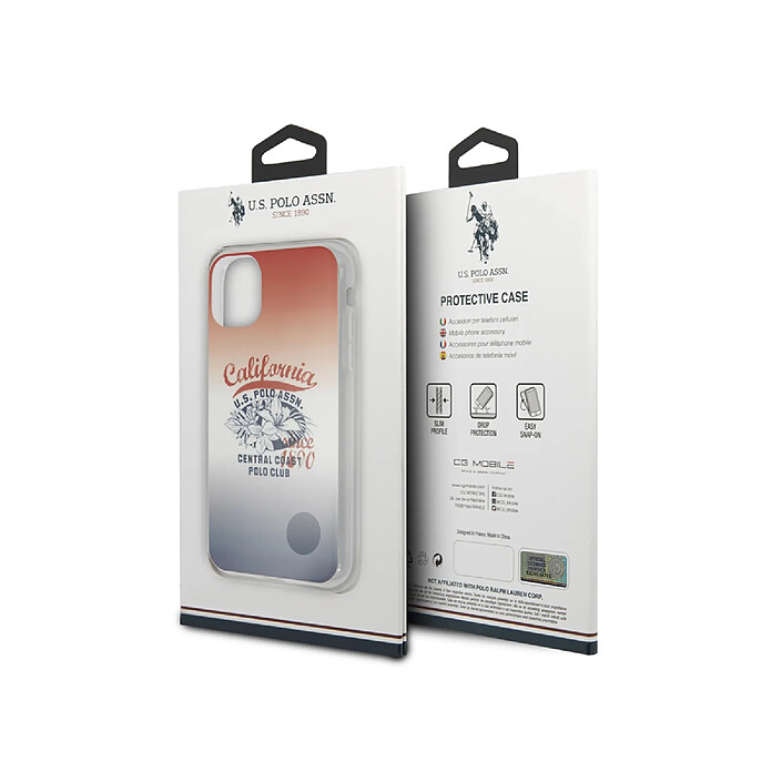 Avis U.S Polo Coque pour Apple iPhone 11 Pro Max Gamme California Central Coast en TPU Multicolore