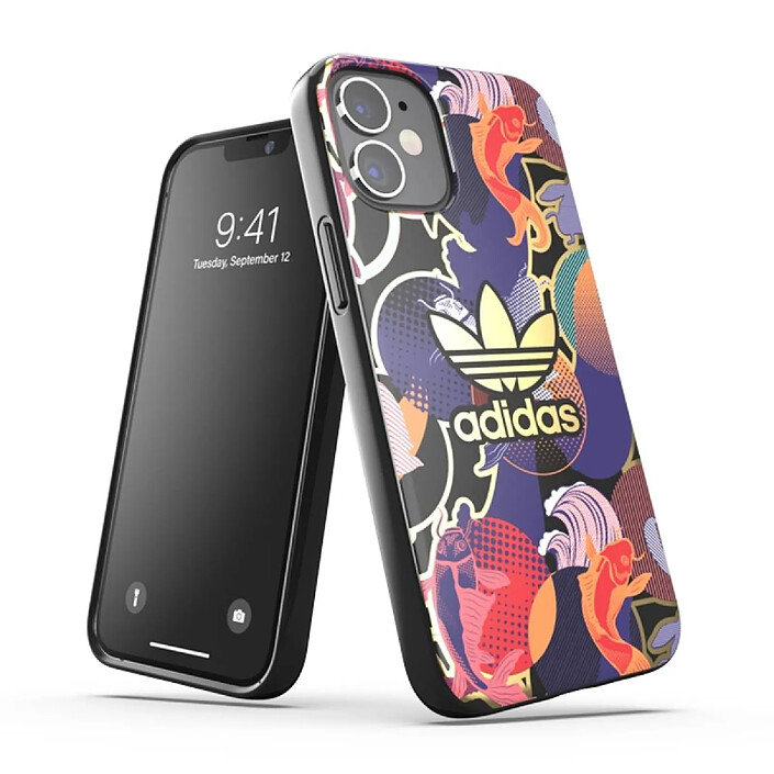 Avis Adidas Coque de Protection pour iPhone 12 Mini Allover Print CNY Multicolore