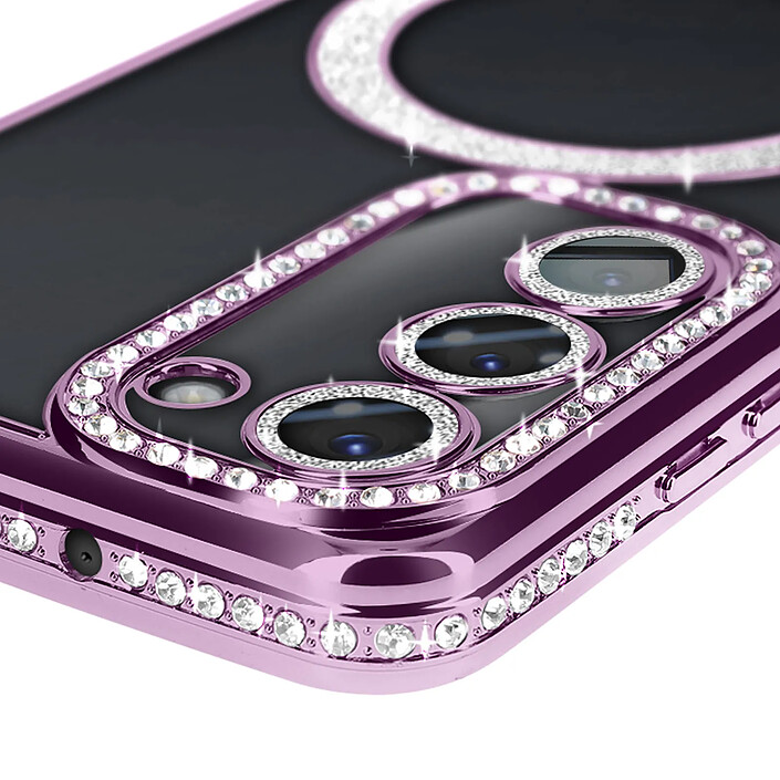 Avis Avizar Coque Diamant pour Samsung Galaxy S23 MagSafe Contour Strass