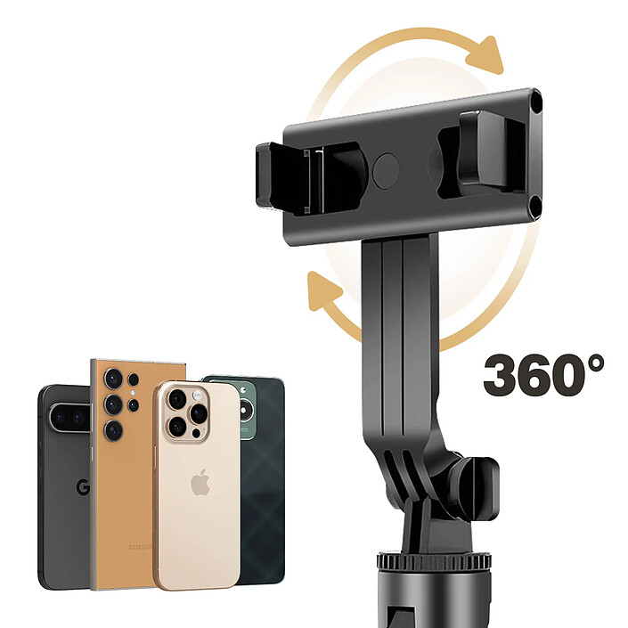 Acheter Forever Perche à Selfie Bluetooth Trépied Extensible à 100 cm Noir