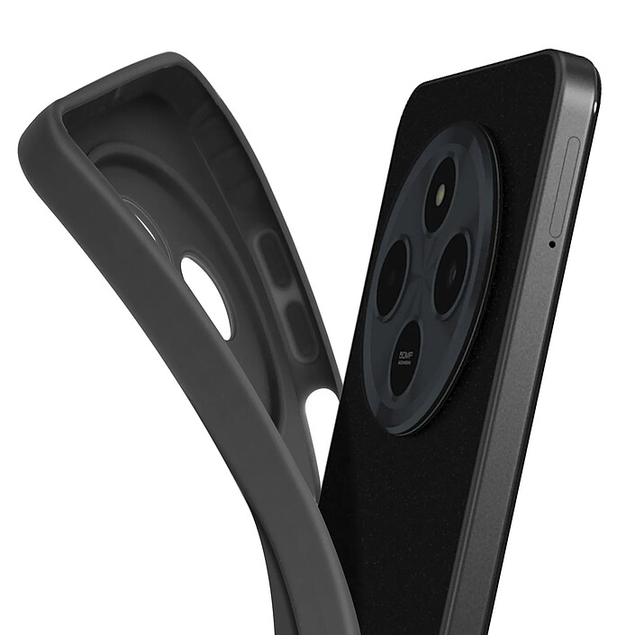 Avizar Coque pour Xiaomi Redmi 14C Silicone Mat Bloc Caméra Protégé Noir pas cher