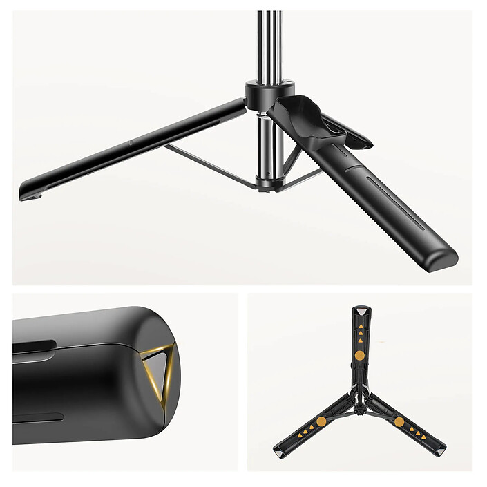Forever Perche à Selfie Bluetooth Trépied Extensible à 100 cm Noir pas cher