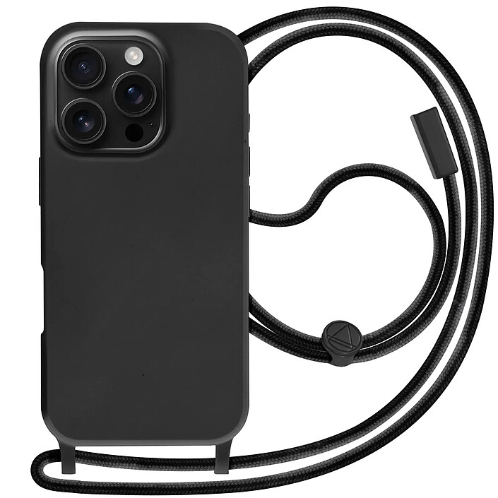 Avizar Coque Cordon Semi Rigide Soft touch pour iPhone 16 Pro Max