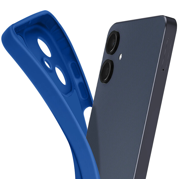 Avizar Coque pour Samsung Galaxy A06 Silicone Mat Bloc Caméra Protégé Bleu pas cher